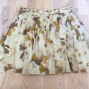 Club Monaco floral mini skirt